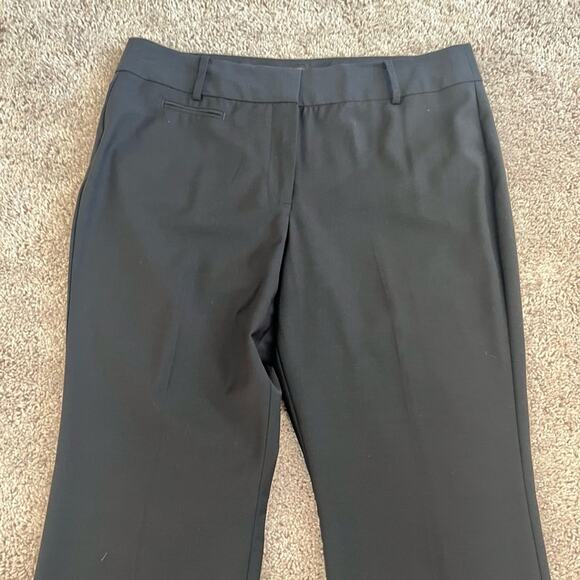 Talbots Women 14P Petite Wool Blend Wide Leg Career Navy Heritage Dress Pants - Picture 10 of 14